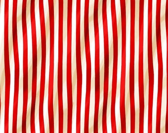 Red and White Stripe Fabric / Lady Liberty by Timeless Treasures / Patriotic Fabric / Red and White / By The Yard and Fat Quarters