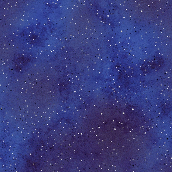 New Hue Blue Metallic Blender Fabric / ROYAL/SILVER Metallic Tonal