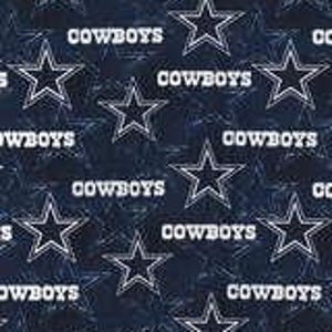 NFL Dallas Cowboy Stoff / Lizenzierter NFL Stoff von Fabric Traditions 44&quot;Wide / Football Stoff als Meterware