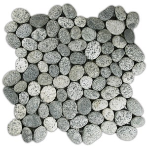 CNK Tile Handmade Pebble Tile - Speckled 1 sq ft Ideal for Mosaics Kitchen Backsplash Bathroom Floor Tile Wall Tile & More!