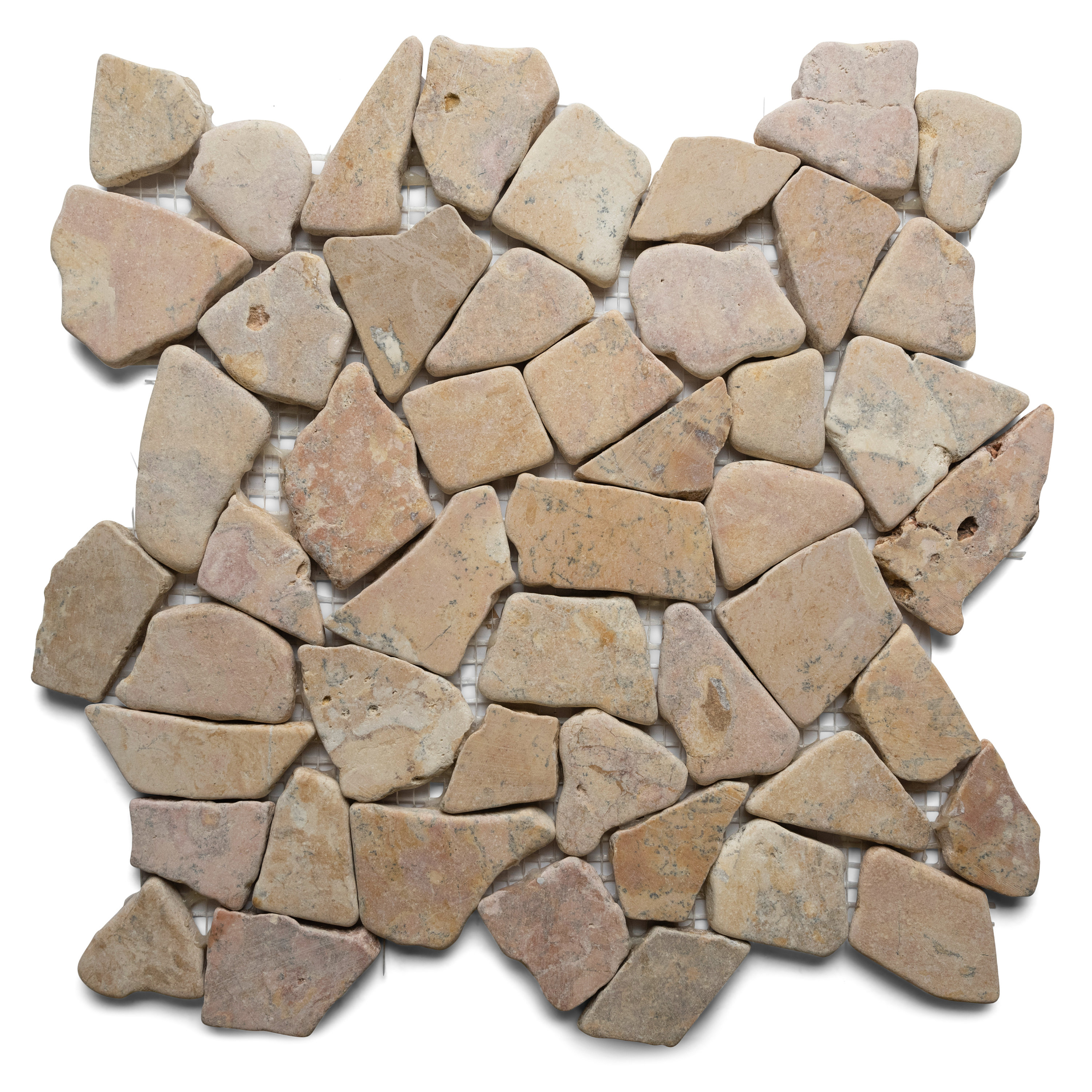 Azulejo CNK de guijarros de piedra de río natural en mosaico rojo para baño  con ducha - Respaldo de malla resistente y ecológico - Lámina de 30 x 30 cm  - Etsy México, image size:3000x3000