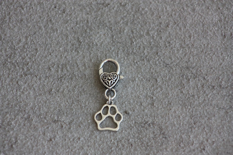 Best Friend Zipper Pull. Paw Print Charm for Her Dog Etsy