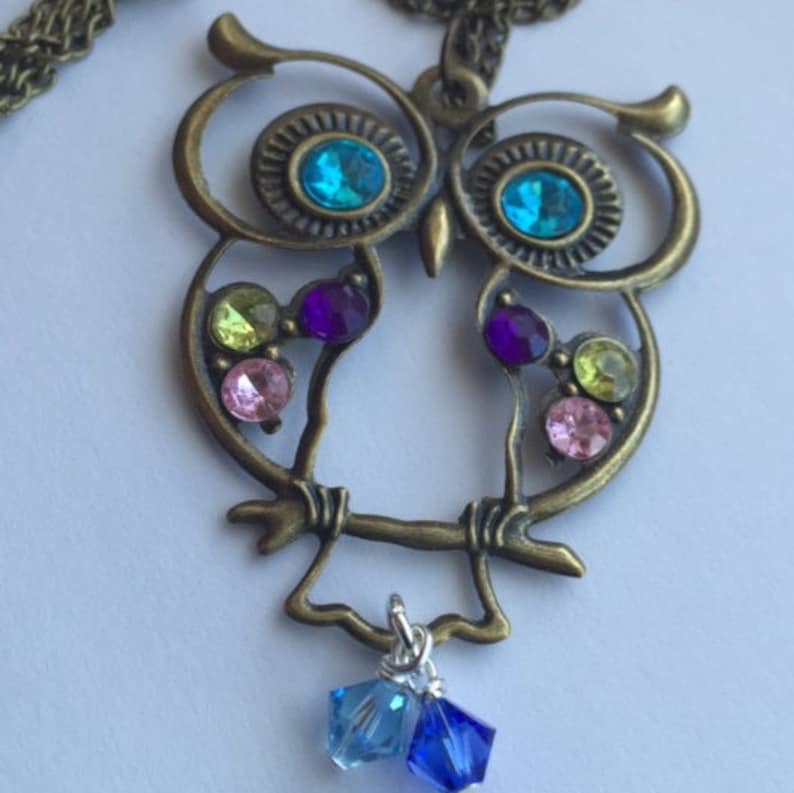 Owl pendant necklace For Mother/'s day anniversary grandma For Mom birthday