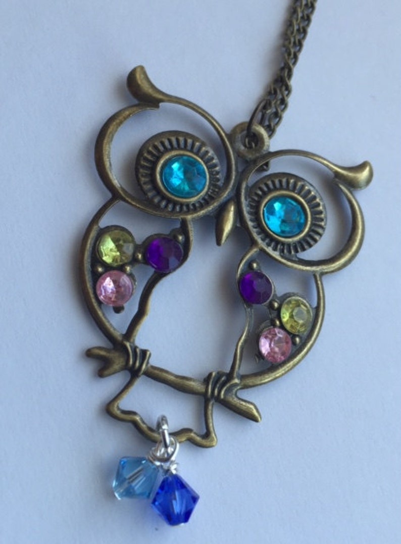 Owl pendant necklace For Mother/'s day anniversary grandma For Mom birthday
