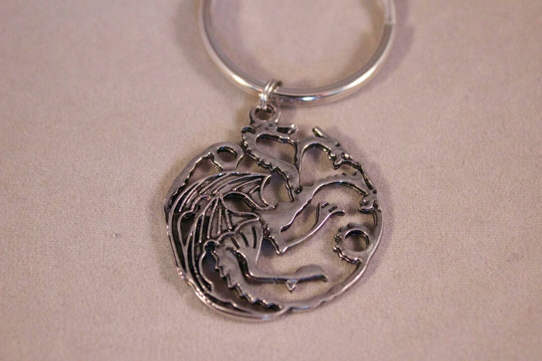 Game of Thrones Keychain Khal Dragon Game of Thrones Etsy