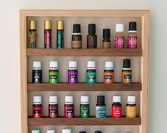 Essential Oil Shelf - Modern Walnut & Plywood