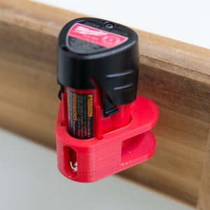 2 PACK! Milwaukee 12v M12 Battery Mount - Holder