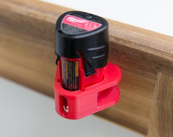 2 PACK! Milwaukee 12v M12 Battery Mount - Holder