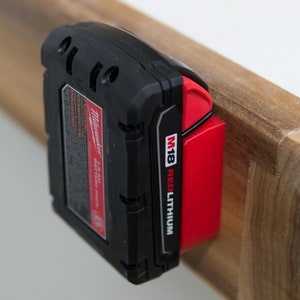 2 PACK! Milwaukee 18v Battery Mount - Holder