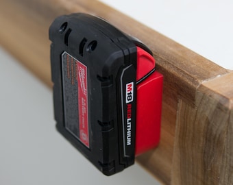 2 PACK! Milwaukee 18v Battery Mount - Holder