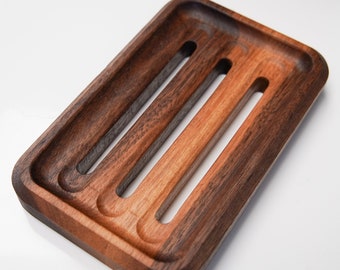 Handmade Walnut Wood Soap Tray