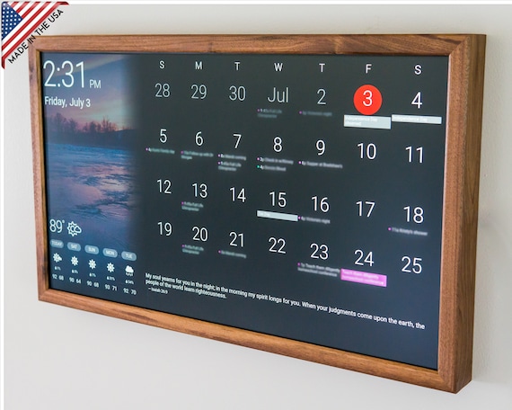 Calendario Digital Pared Shop Stores