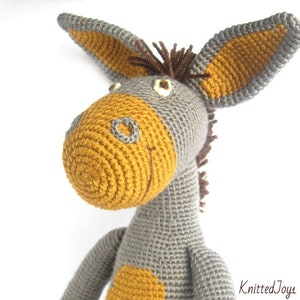 Donkey crochet plush donkey crochet animal crochet donkey  stuffed animal