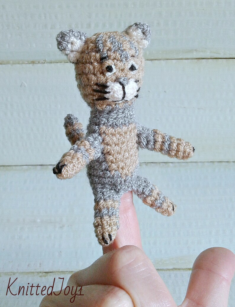 Crochet finger puppets crochet neutral animals Finger puppets Etsy