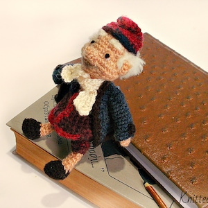 Crocheted Gnome Doll: Handmade Wool Elf Toy, 5&quot; Wizard Gift
