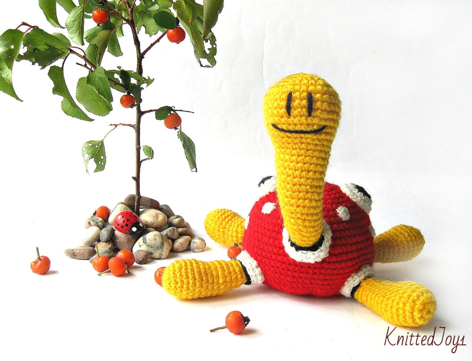 Shuckle red Pokemon crochet pokemon shuckles cartoon character | Etsy