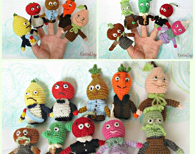 Finger Puppets Crochet Finger Puppets Finger Toys Crochet Toy Etsy