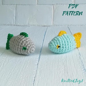 Crochet fish Pattern English Cat toy Tutorial PDF Download