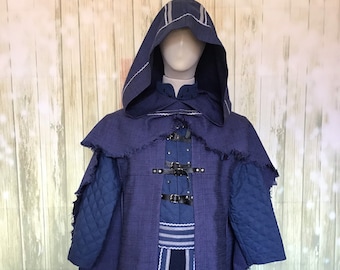 full fantasy costume, warrior, gambeson, pants, livery, jacket, larp, grv, role-playing costume, night watchman