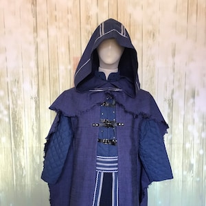 full fantasy costume, warrior, gambeson, trousers, livery, jacket, larp, grv, role playing costume, night guardian