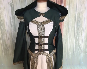 Vestido celta para larp de fantasía.