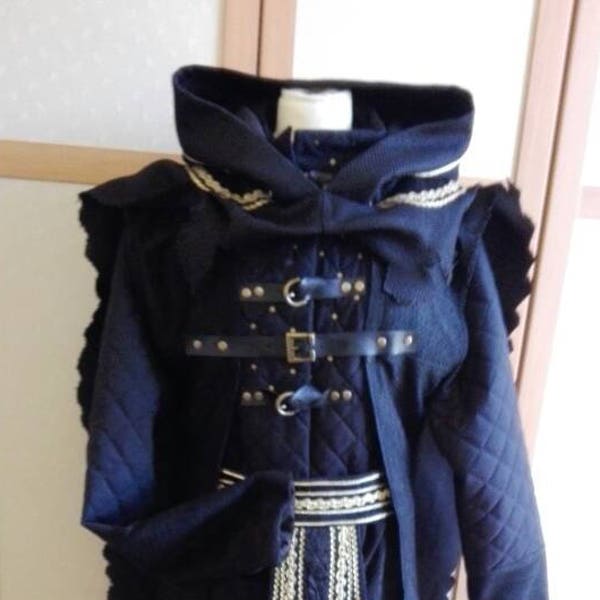 full fantasy costume, warrior, gambeson, pants, livery, jacket, larp, grv, role-playing costume, night watchman
