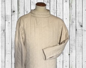 Gambeson historical, fifteenth century hemp fabric I am resistant cotton. Light padded vertical seams