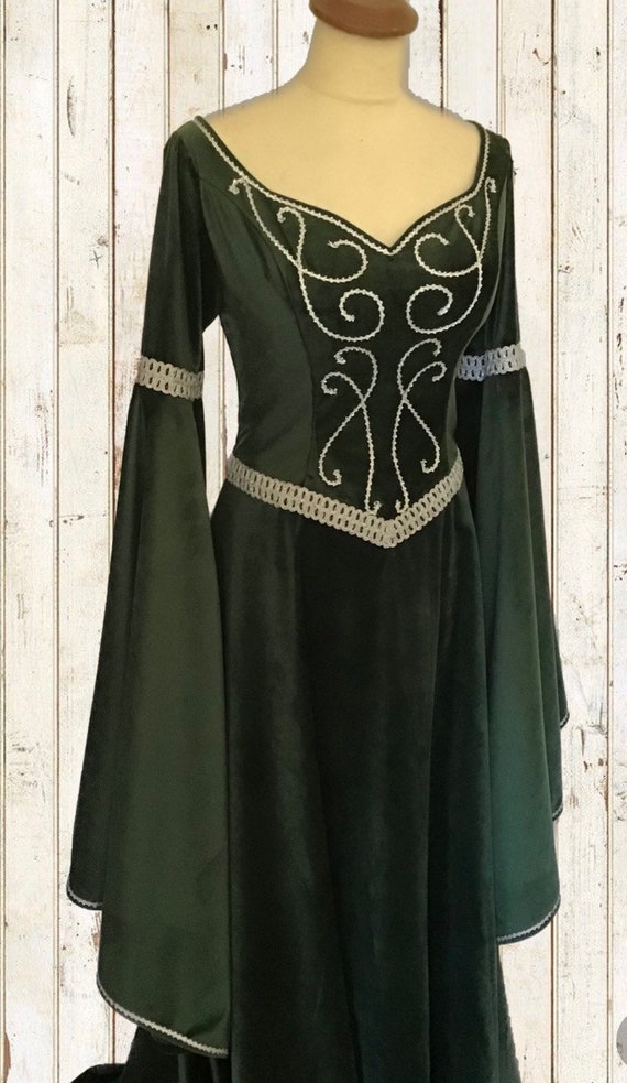 Vestito Da Elfo Mago Di Oz Per Donna – Cosplay Maniche Lunghe – Verde Taglia L