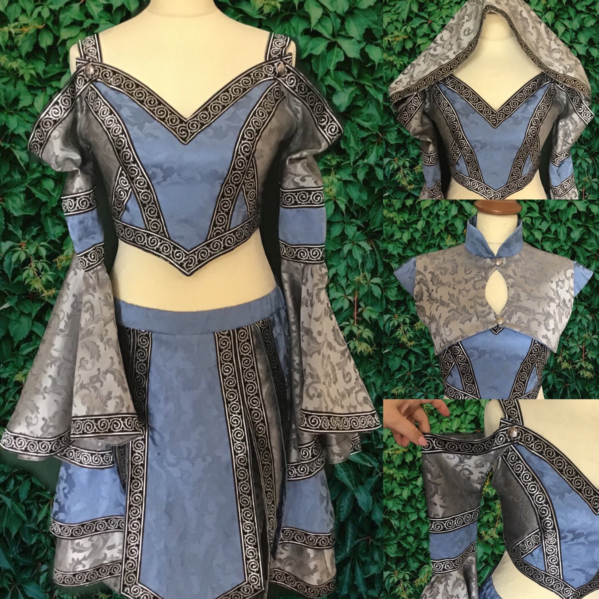 Fantasy Sorceress warrior Larp Dress in Different Colors Etsy