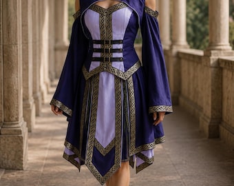 Celtic dress for fantasy larp