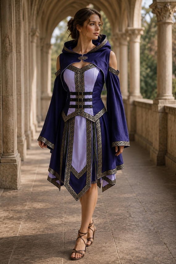 blue celtic dress Celtic Dress for Fantasy Larp