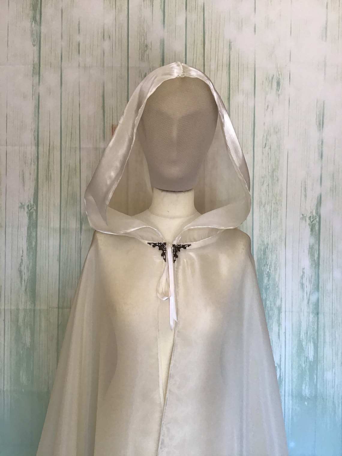 GRACEART Mantello da donna in tulle con cappuccio medievale per Halloween, stile vintage, vampiro horror, mantello lungo (rosso