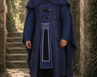 complete fantasy costume, warrior, gambeson, trousers, livery, jacket, larp, grv, role-playing costume, night guardian