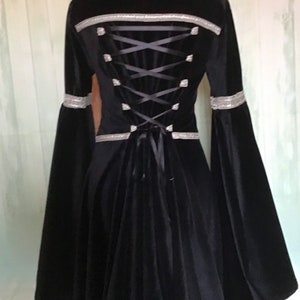 Corsetto Gonna Gotico Medievale In Due Pezzi | Regolabile Con Lacci E Stecche | Per Cosplay, Carnevale, Halloween E Stile Gotico