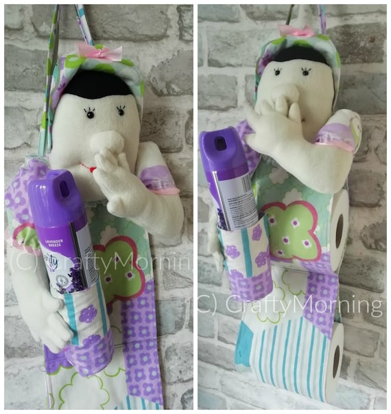 Pdf Downloadable Pattern Funny Lady Holding Nose Toilet Paper Etsy