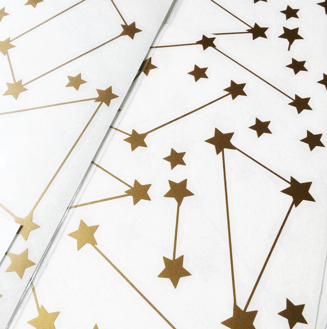 Constellation wall decal Zodiac Astronomy stickers Gold Etsy