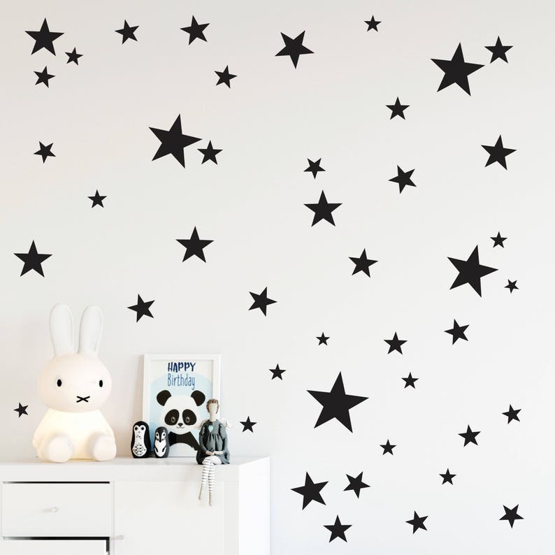 Star Wall Decals Nursery Wall Decals Confetti Star Decals Etsy Sweden