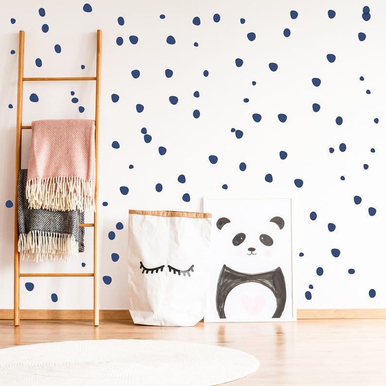Polka dot wall stickers Irregular dot decals Wall stickers Etsy