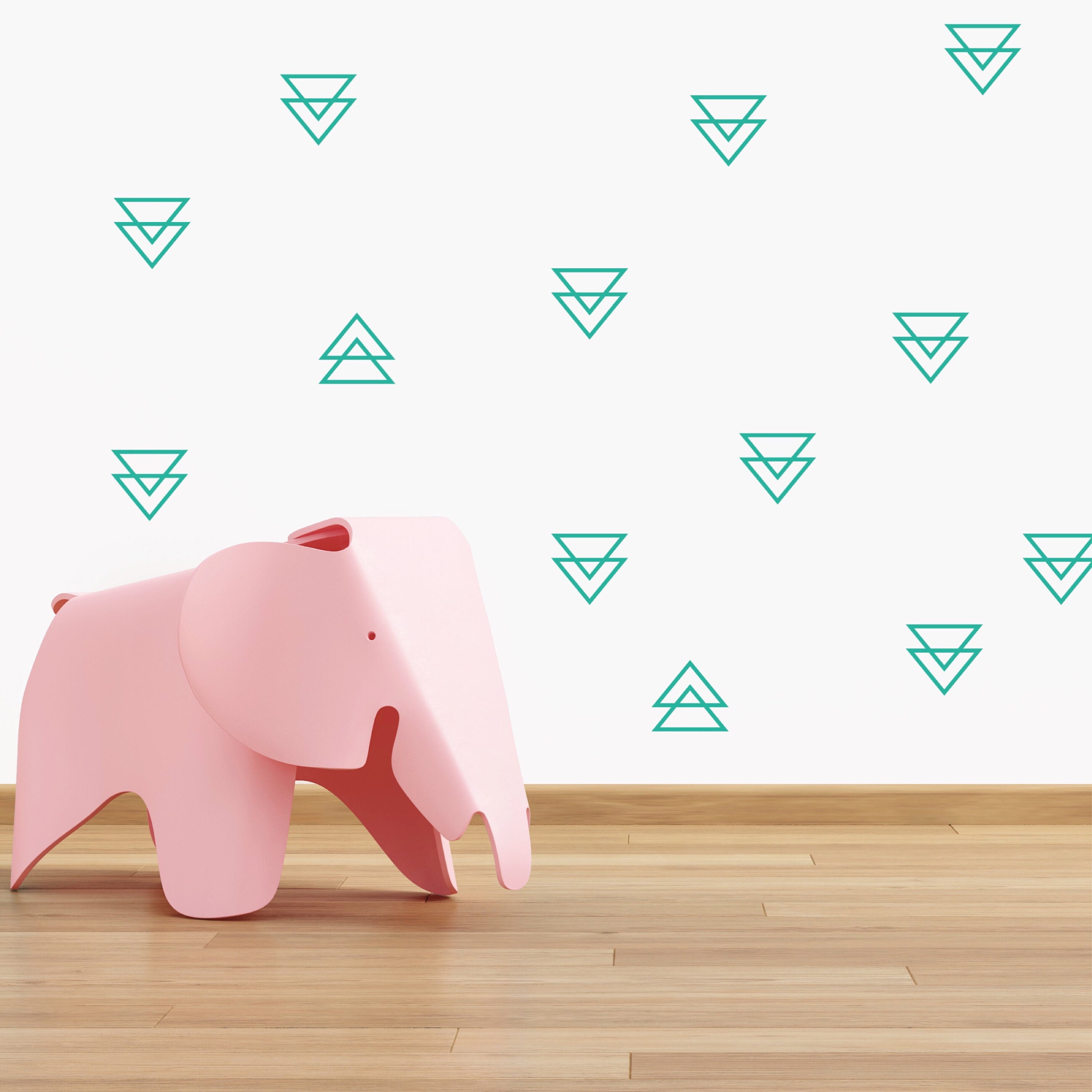 Geometric Wall Decal Gold Triangle Wall Decal Gold Wall Etsy