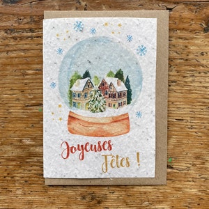 Tarjeta de felices fiestas, tarjeta de plantación de Navidad, tarjeta de plantación, acuarela de Navidad, tarjeta de feliz año nuevo