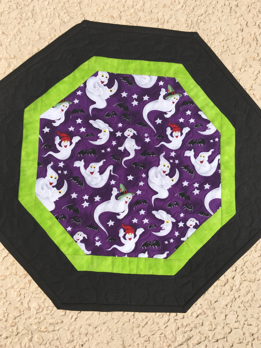 Halloween Ghosts Quilted Table Topper, is Bursting With All Sorts of Playful Ghosts. Etsy