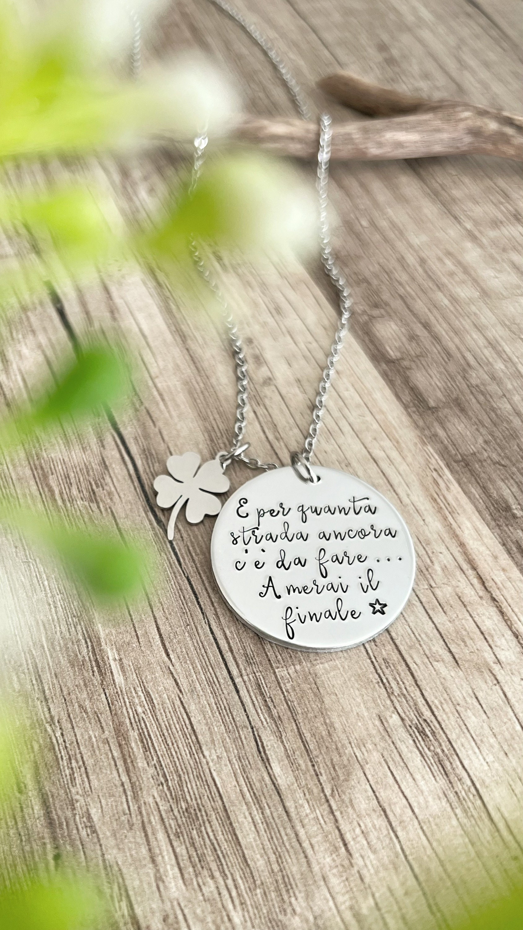 Collane Magnetiche Quadrifoglio – Set Da 4 In Lega Argento – Gioiello Spezzato Per Amiche O Madre E Figlia