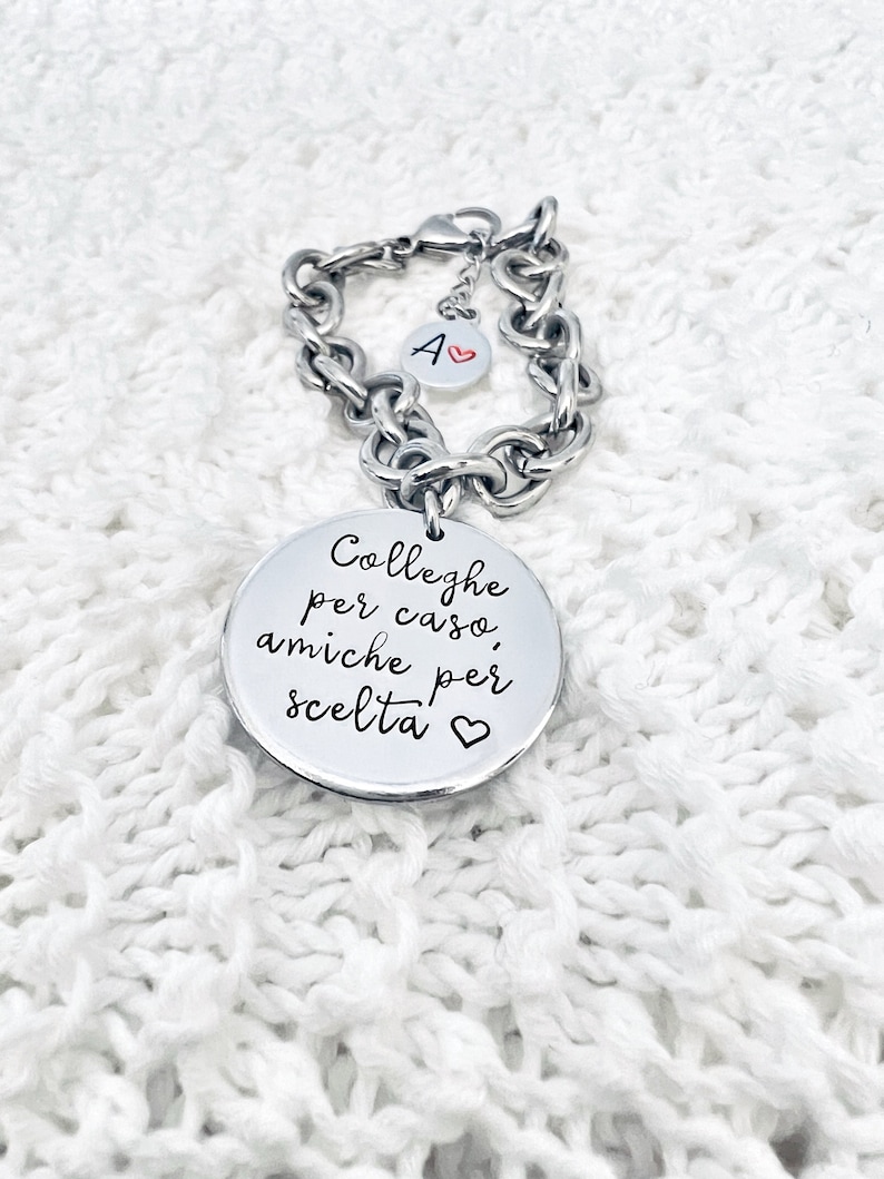 Custom Quote Bracelet, Personalized Bracelet, Custom Chain Bracelet, Custom Dog Tag Bracelet, Personalized Bracelet, image 1