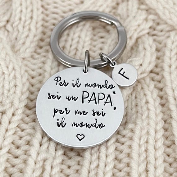 Portachiavi Festa Del Papà Con Incisione "Sei Un Supereroe" - Regalo Speciale Per Papà, Patrigno E Marito Da Figlia, Figlio O Moglie - 2