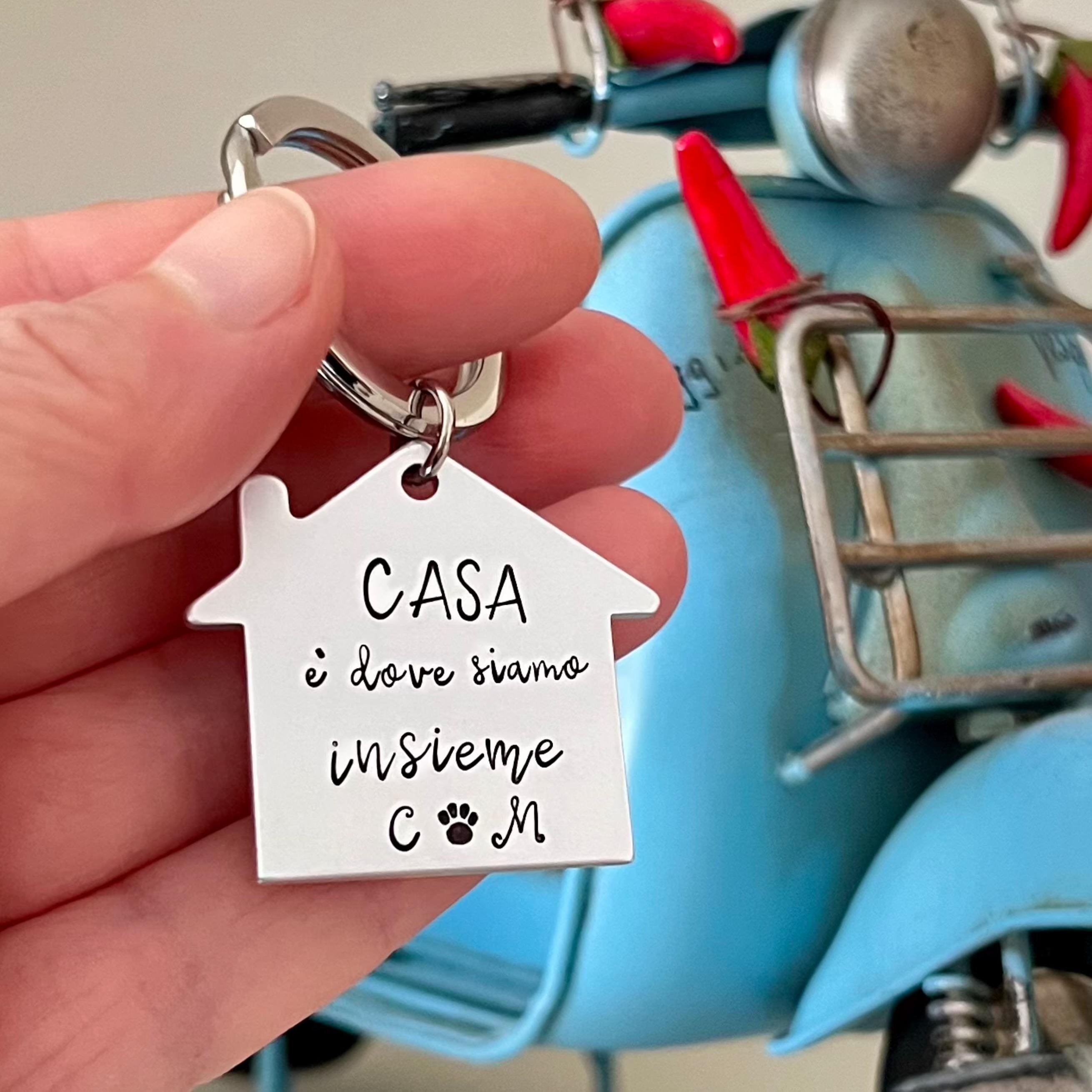 Portachiavi Personalizzato In Acciaio Inox Con Scritta 'Ich Liebe Dich' - Inciso Laser Su Entrambi I Lati, Regalo Di Coppia - 3