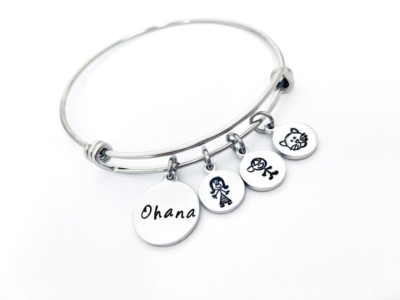Bracelet,ohana,family,personalized