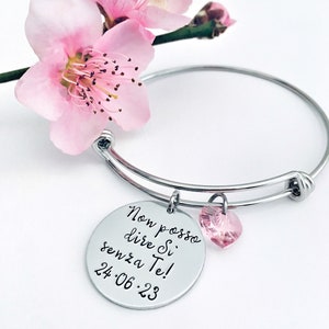 Bracciale Testimone, Regalo Testimone, Bracciale Personalizzato, Testimone della Sposa, Regalo Addio Al Nubilato immagine 7