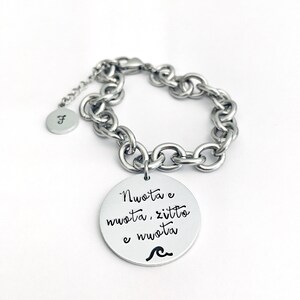 Custom Quote Bracelet, Personalized Bracelet, Custom Chain Bracelet, Custom Dog Tag Bracelet, Personalized Bracelet, image 5