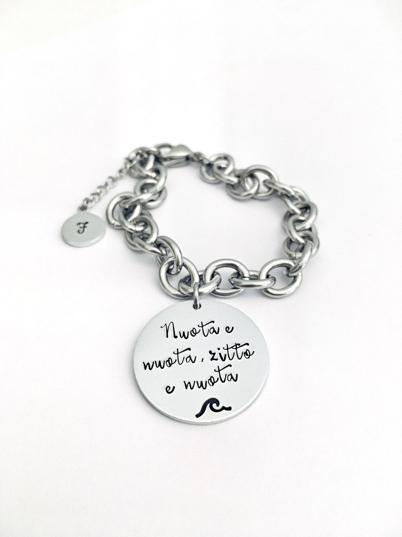 Custom Quote Bracelet, Personalized Bracelet, Custom Chain Bracelet, Custom Dog Tag Bracelet, Personalized Bracelet, image 5