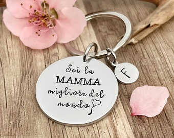 Mothers Day Custom Keychain, Mothers Day Gift, Personalised Mom Keychain